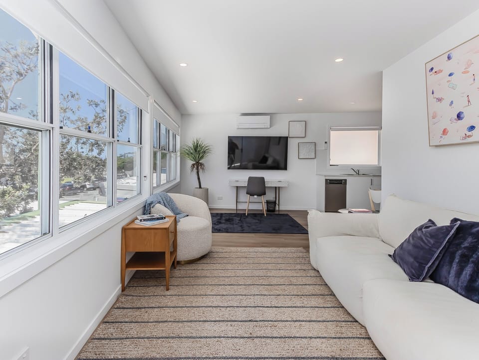 Apartment, 2 Bedrooms, Park View | Living area | 55-inch Smart TV with digital channels, Netflix, streaming services