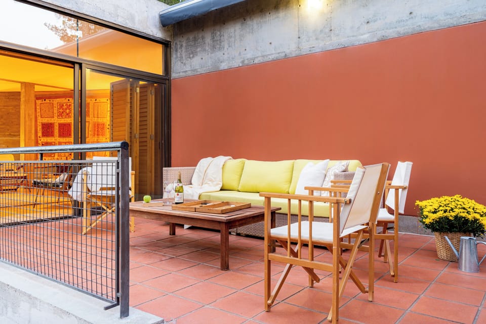 Outdoor veranda view