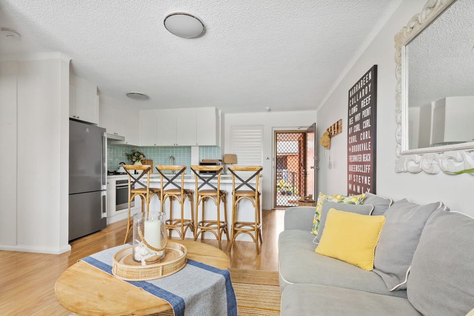 Open living room and kitchen