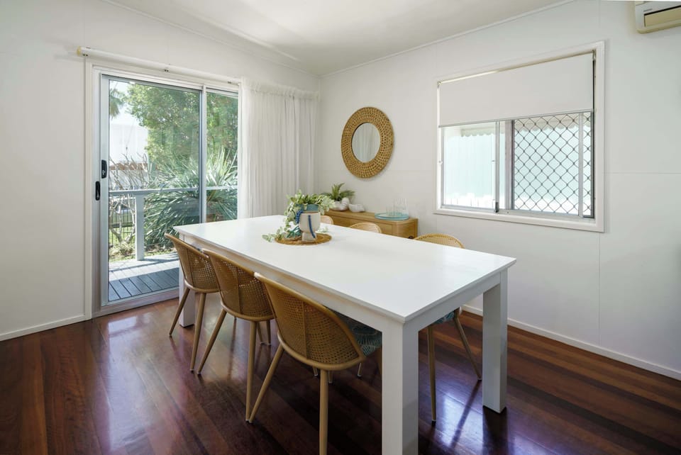 Gather around the table after a day at the beach