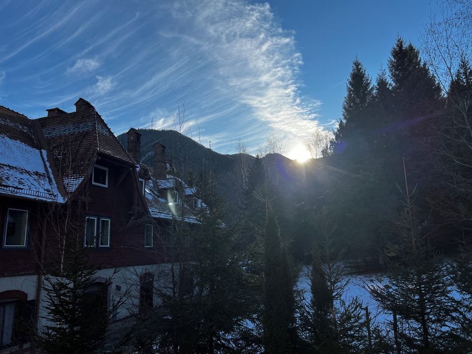 View of Sonnwendstein from Villa Wellspacher