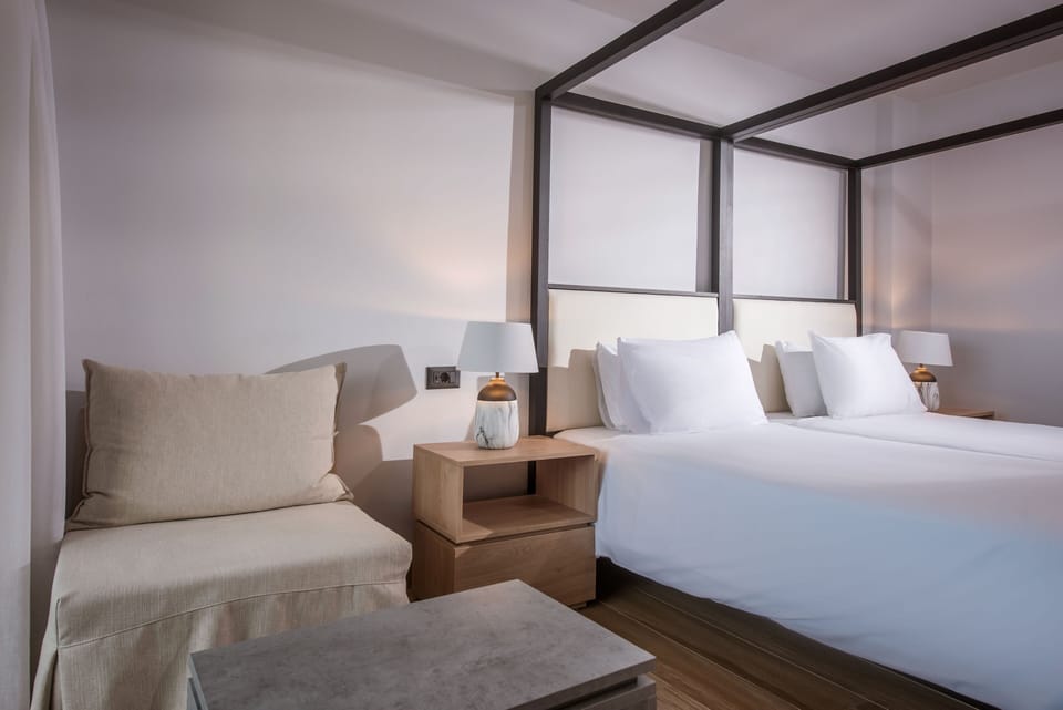 Twin Room, Partial Sea View | Desk, cribs (free)