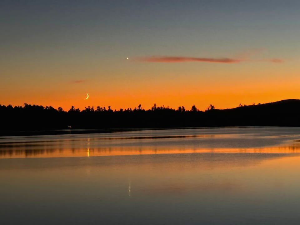 Breathtaking sunsets off the deck
