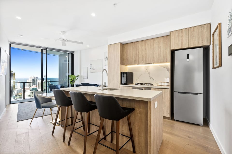 Fully equipped modern kitchen