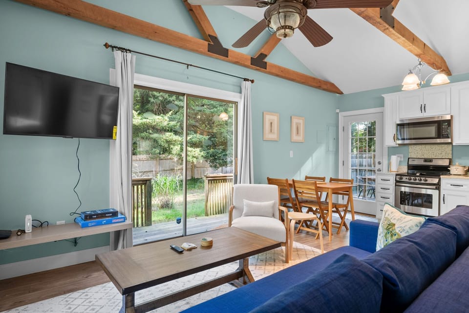 Open living and kitchen
