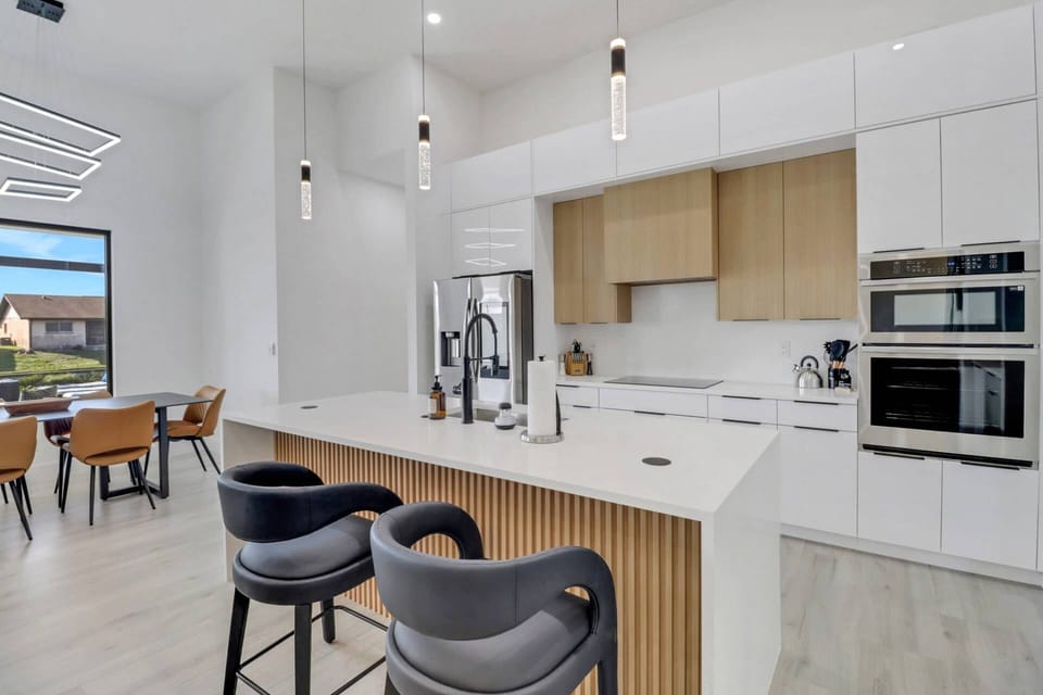 Cookware, dinnerware, many kitchen tools and small appliances are provided for your use.