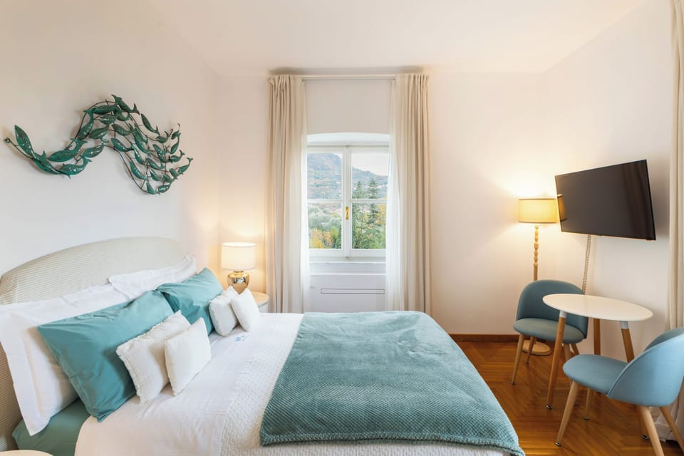 Superior Double Room, Ocean View | Egyptian cotton sheets, premium bedding, down comforters