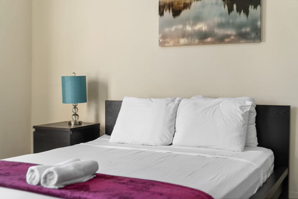Hypo-allergenic bedding, individually decorated, blackout drapes