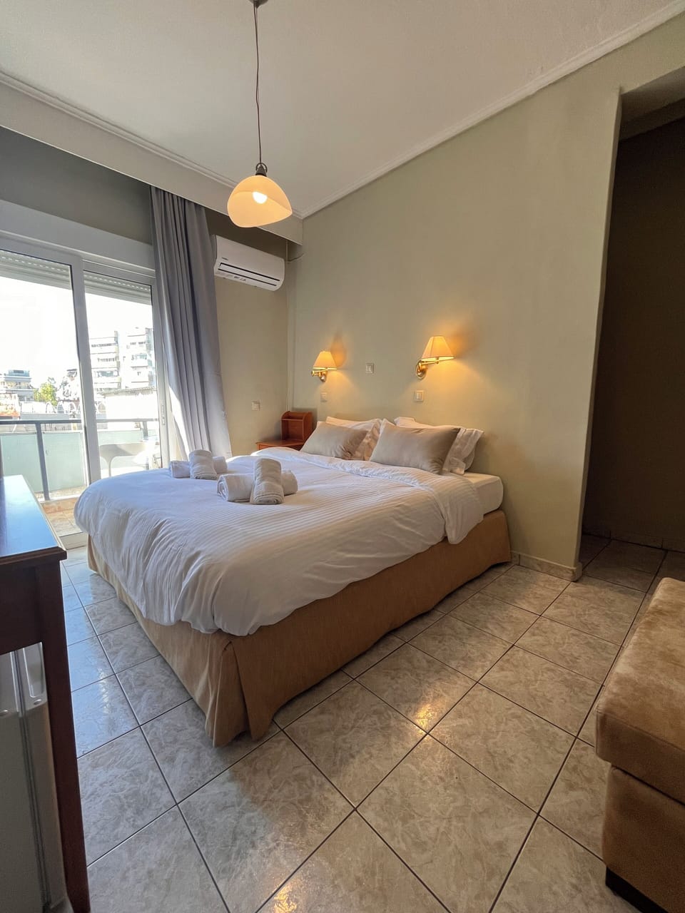 Standard Double Room, Balcony, City View | In-room safe, blackout drapes, soundproofing, iron/ironing board