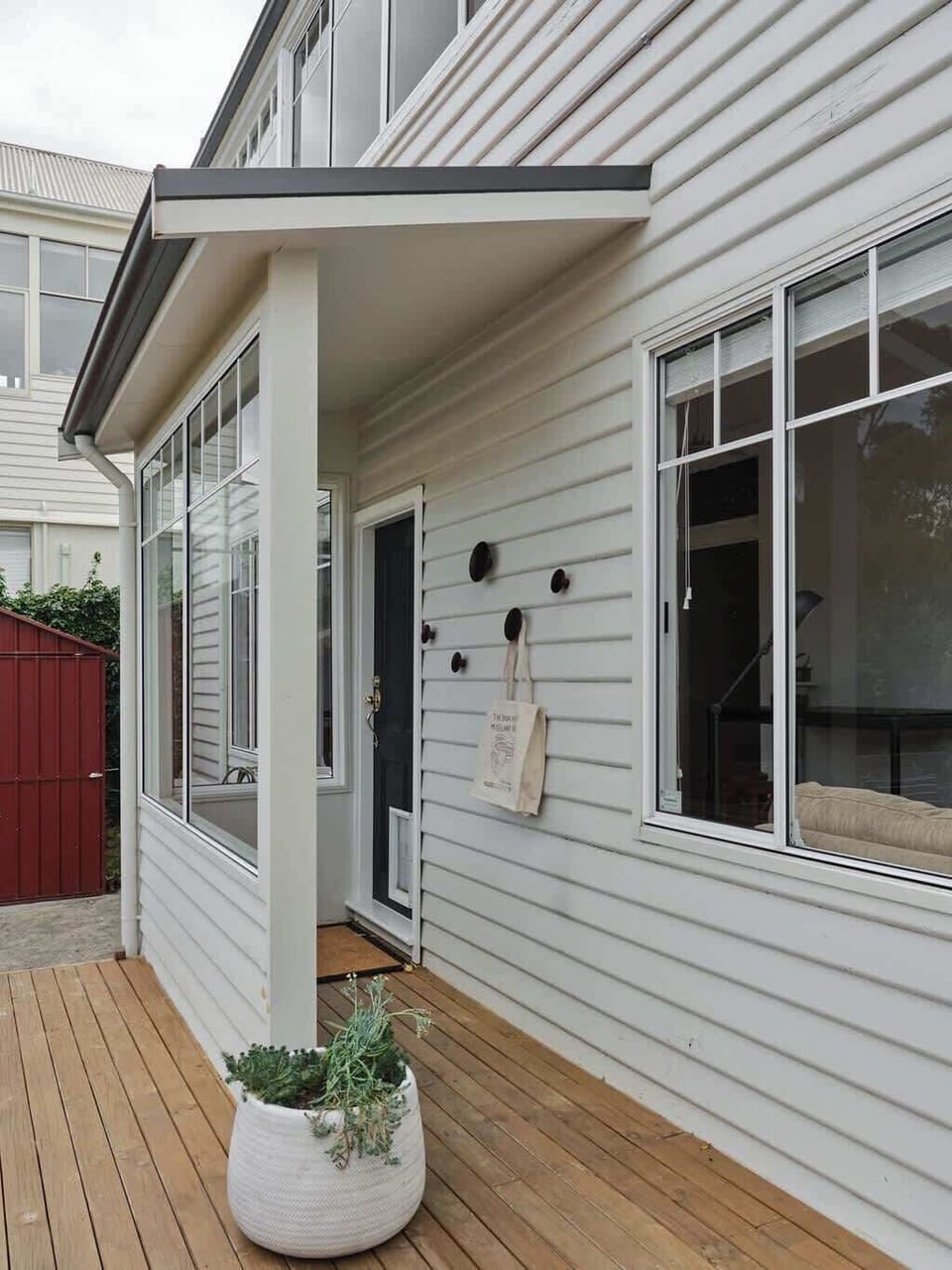 Private entry to apartment.