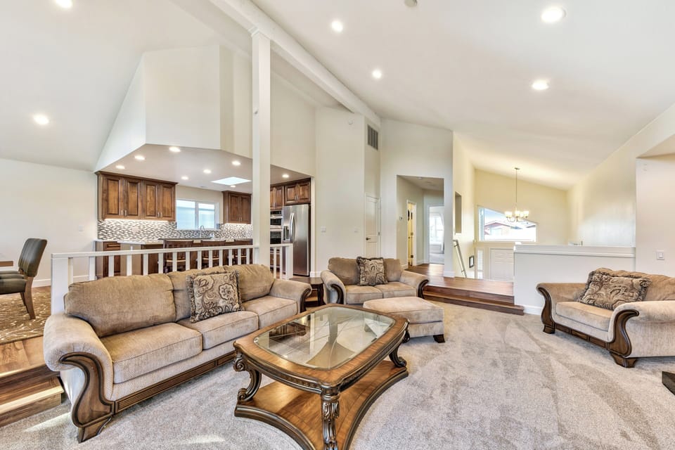 The whole family will gather in the living area while home cooked meals are prepared