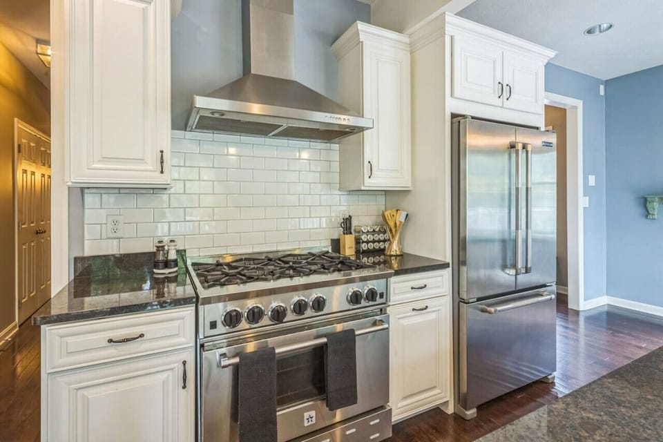 Clean updated kitchen with ample counter space