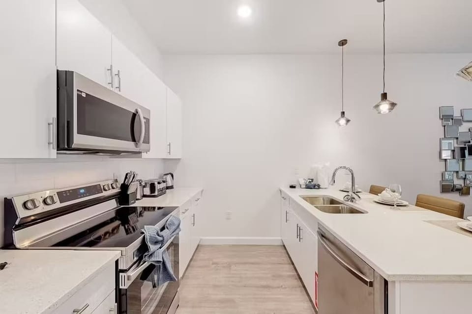 Your home-away-from-home kitchen, equipped with everything you need to cook up your favorite meals.