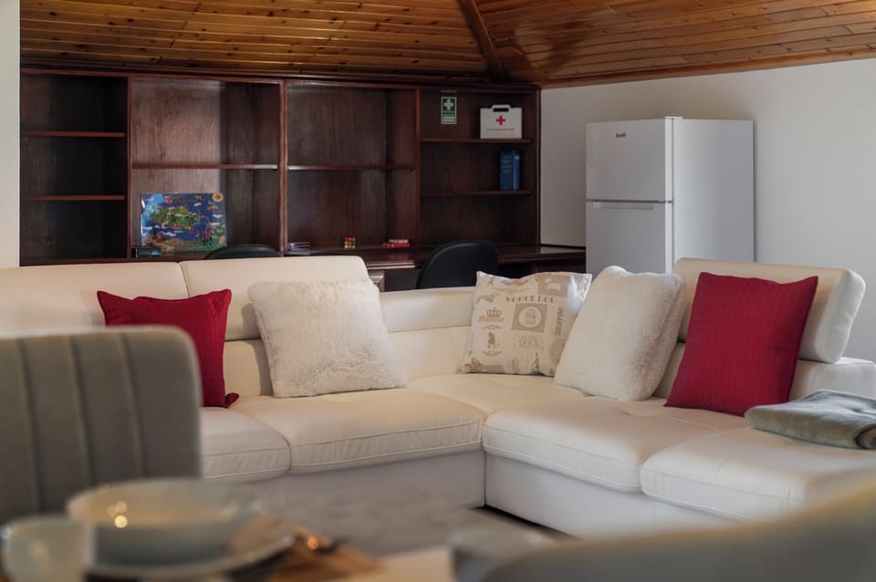 The Comfortable Sofa At Prazeres Paradise Apartment By Ourmadeira