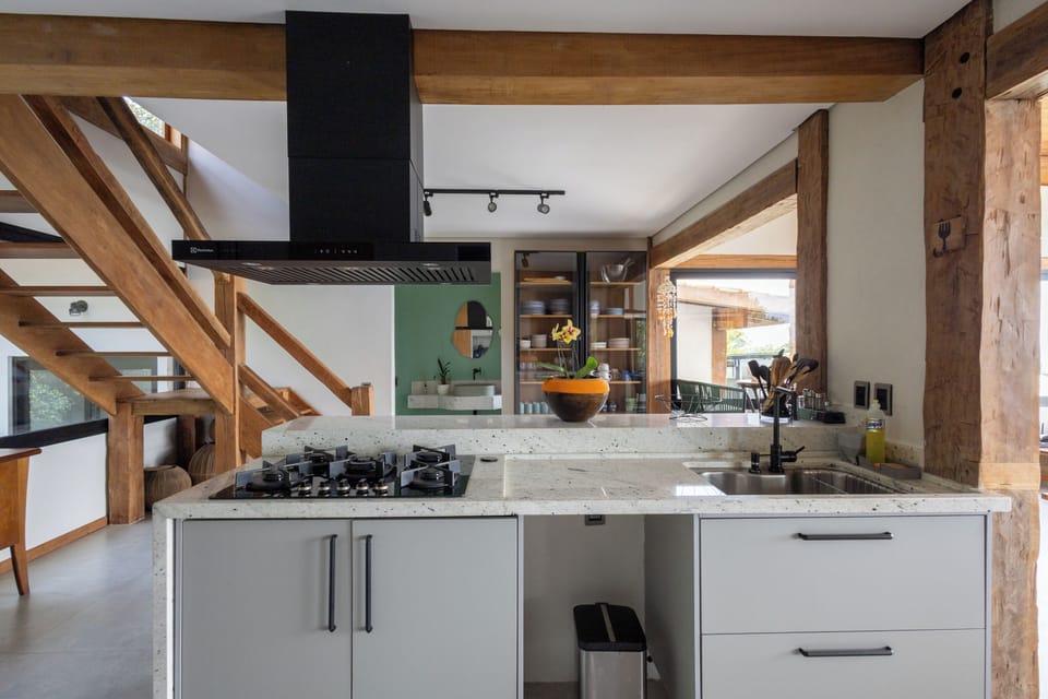 Villa | Private kitchen | Full-size fridge, microwave, stovetop, espresso maker