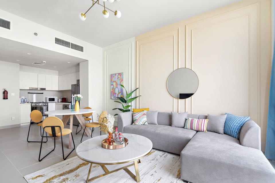 Classic Apartment | Living area | 50-inch Smart TV with digital channels