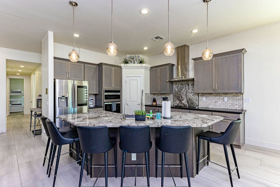 Cook together in the gourmet kitchen.