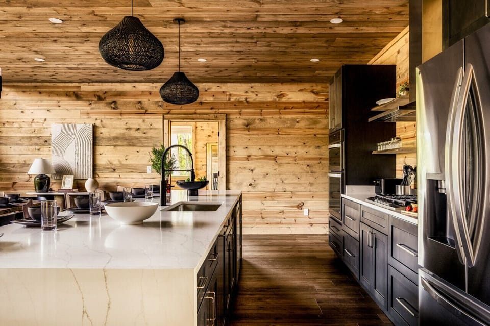 A fully stocked kitchen with everything you could need!