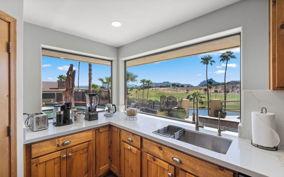 Spectacular kitchen views