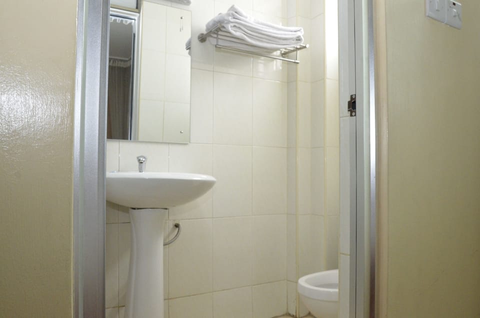 Standard Double Room | Bathroom | Shower, free toiletries, slippers, towels