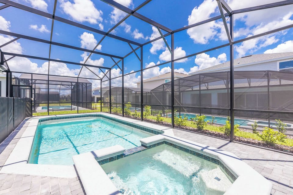 Your private pool and whirlpool await after a fun day out.