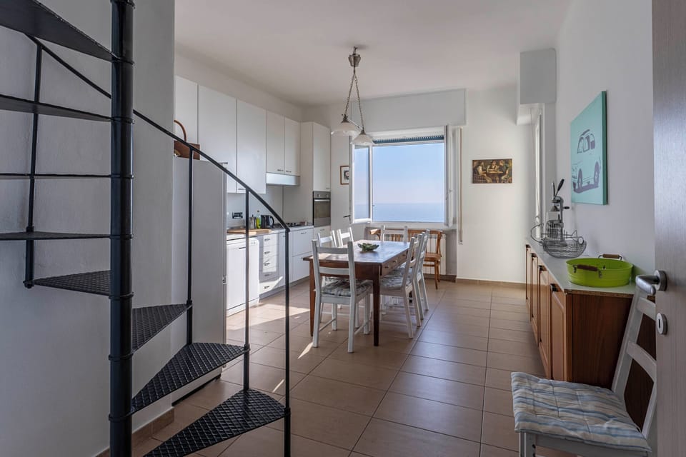 Apartment, Balcony, Sea View | Private kitchen | Full-size fridge, oven, dishwasher, espresso maker