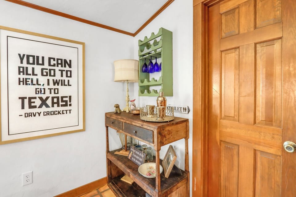 Bar table in the dining room