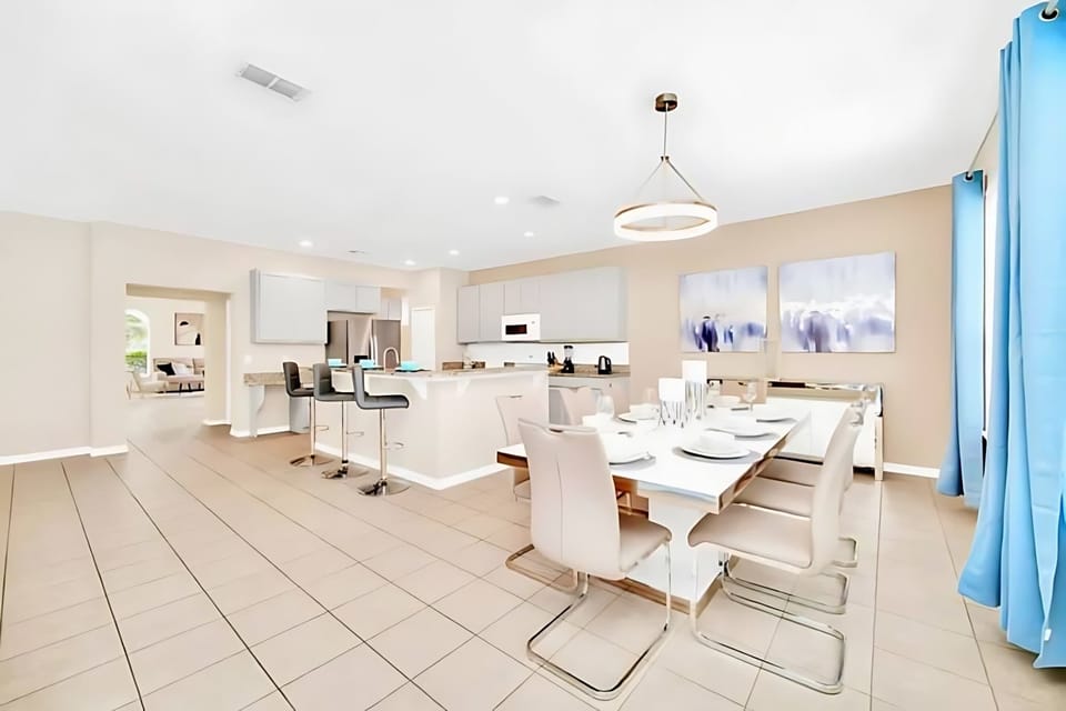 Alternate View Of The Dining Room Highlighting Its Modern Style