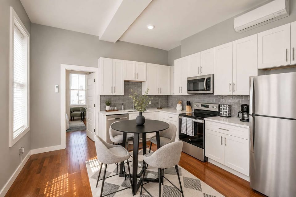 Start your day off with coffee or whip up a meal in the fully equipped kitchen