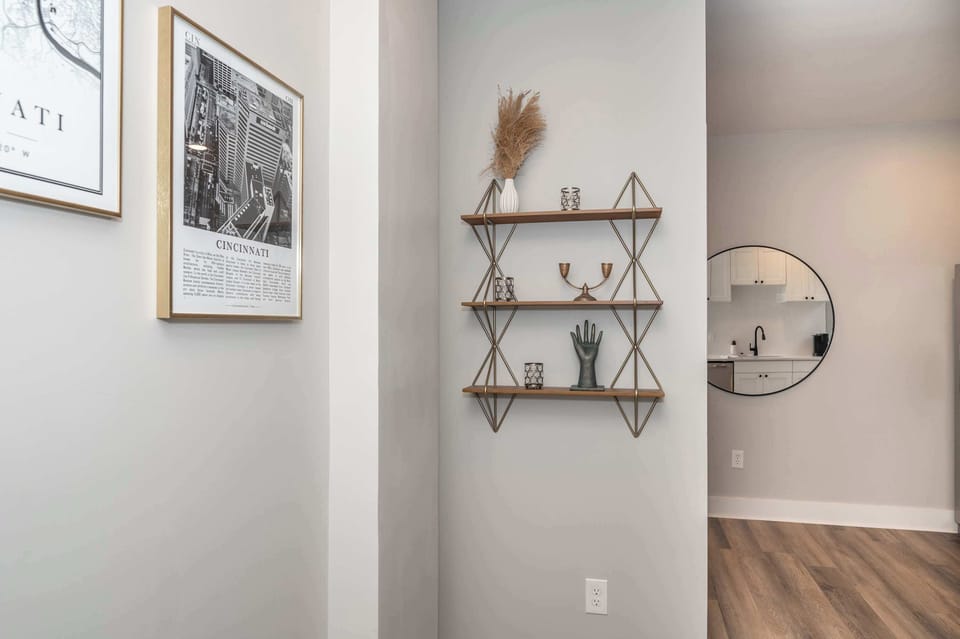 Apt 1 – This main-level condo boasts chic, modern styling throughout