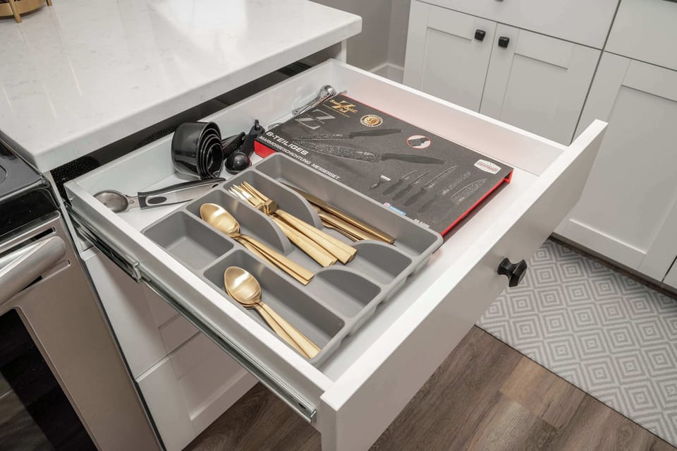 Apt 1 – The kitchen is spacious & well equipped for your visit to Covington