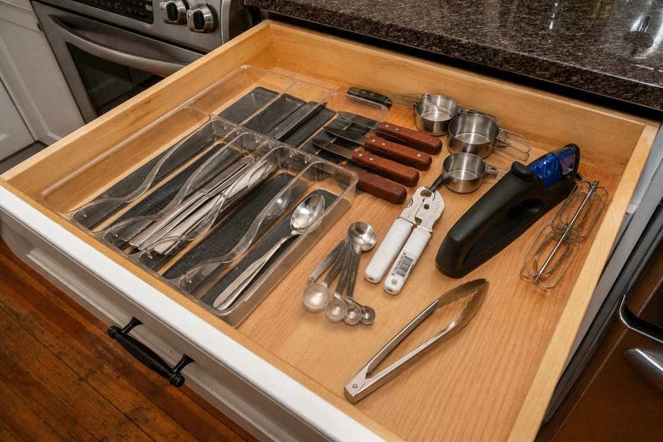 No need to pack the dishes & cookware for your Kentucky getaway!