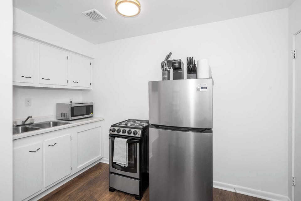 Craft gastronomic delights in the efficient and well-appointed kitchen.