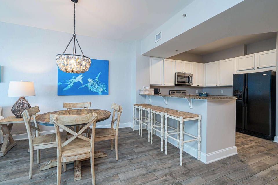 Gather family around the dining table, with seating for 4