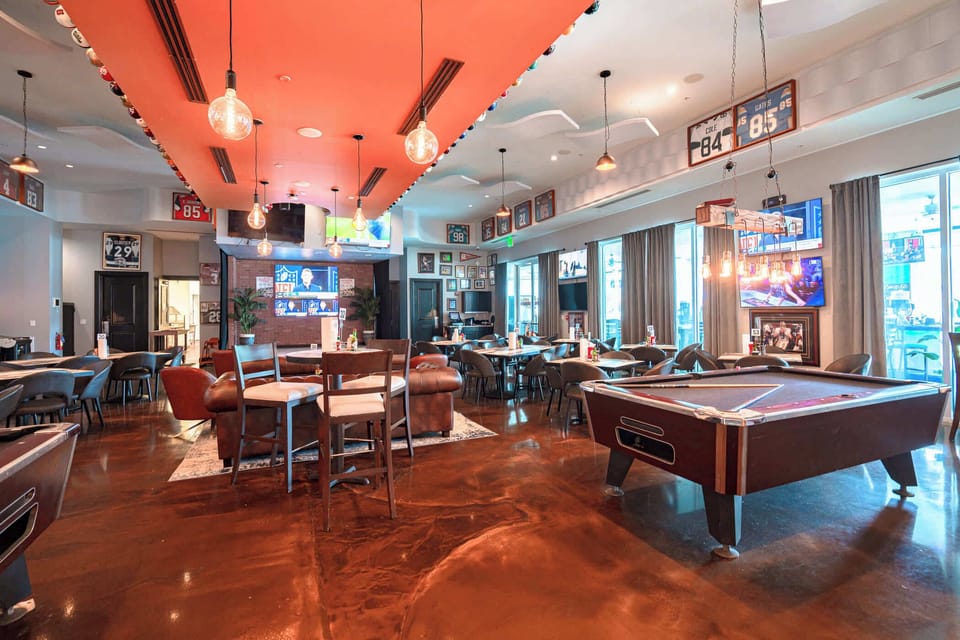 Escape the kitchen and savor a meal at The Palms restaurant