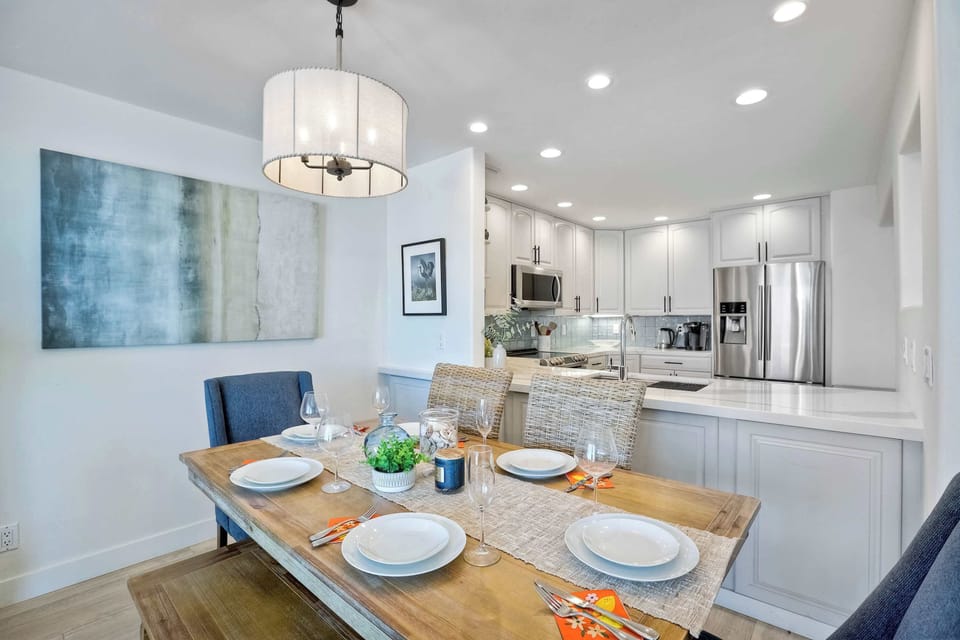 Dining table with seating for 6