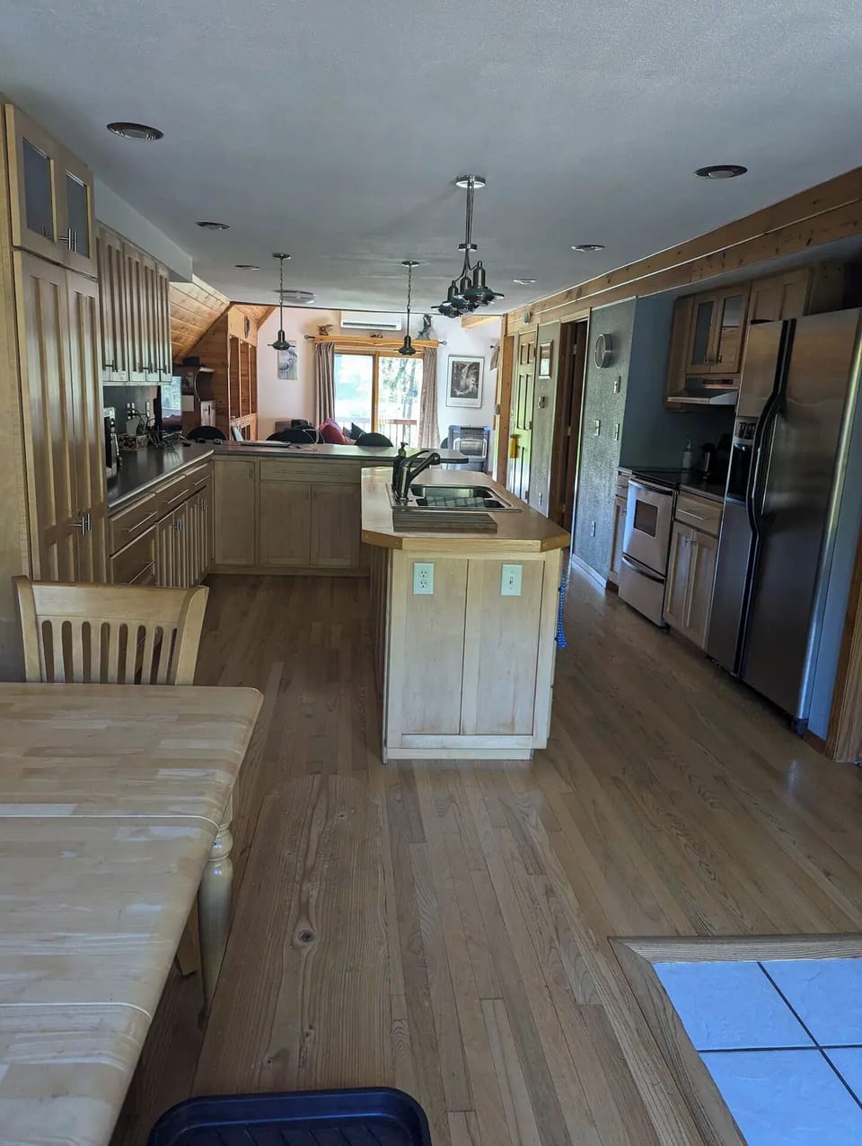 Kitchen with second dining area