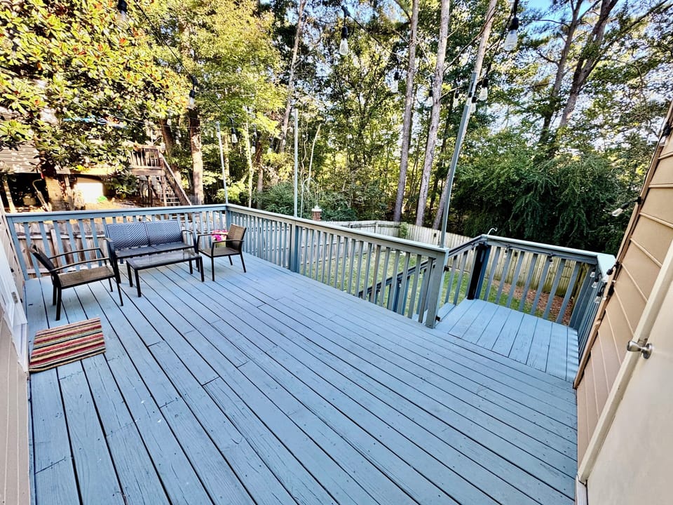 Outside deck