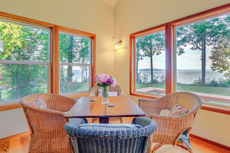 Dining Area | Water Views | 1st Floor