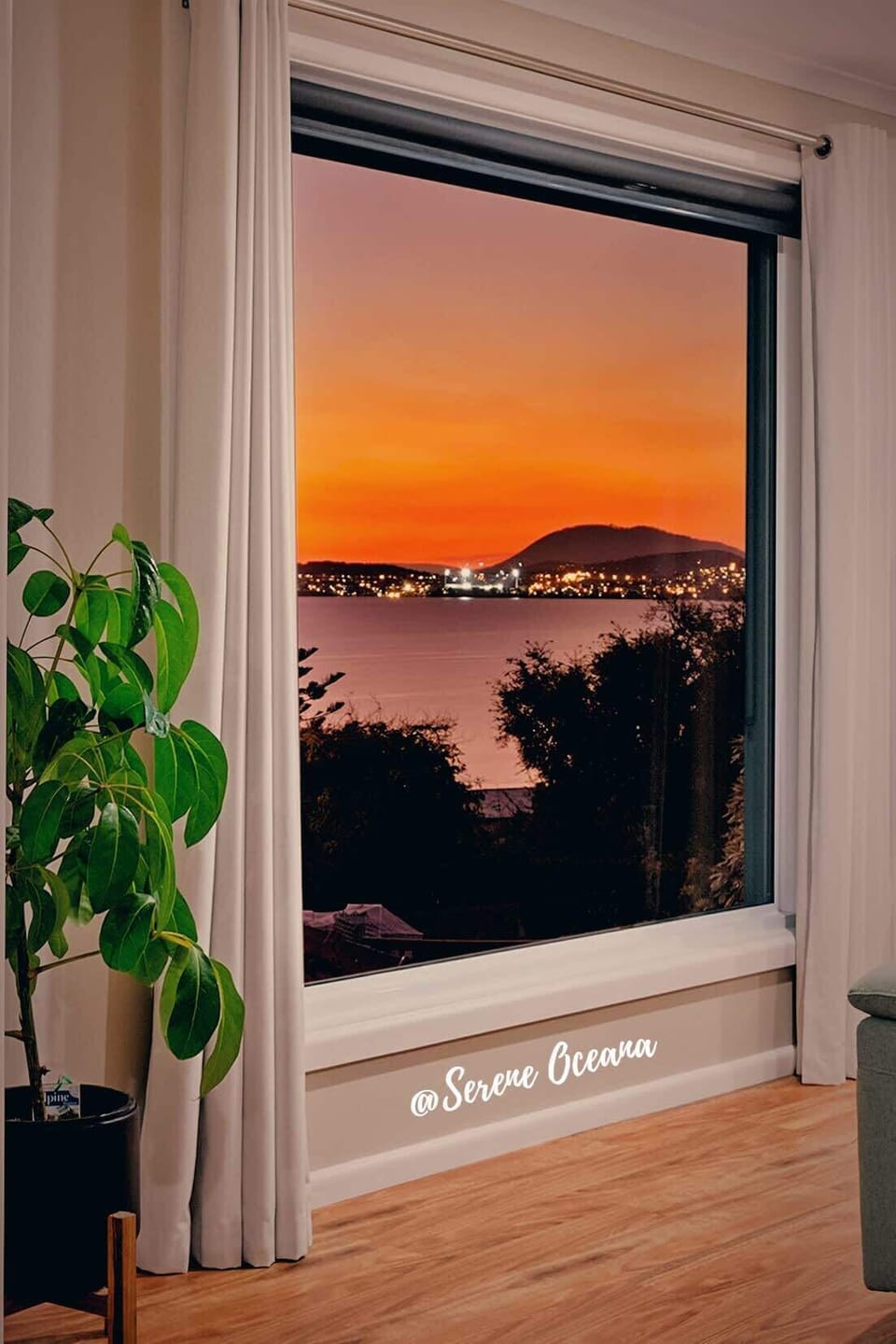 Picturesque sunset view right from the comfort of your own cozy retreat