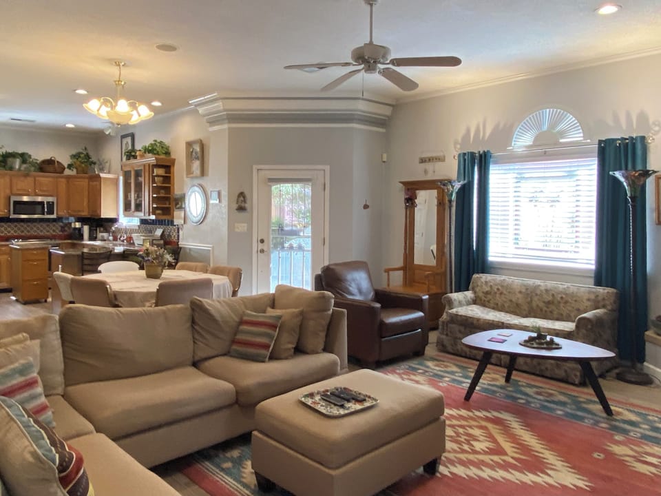 Great Room; Living, Dining, Coffee Bar and Kitchen.
