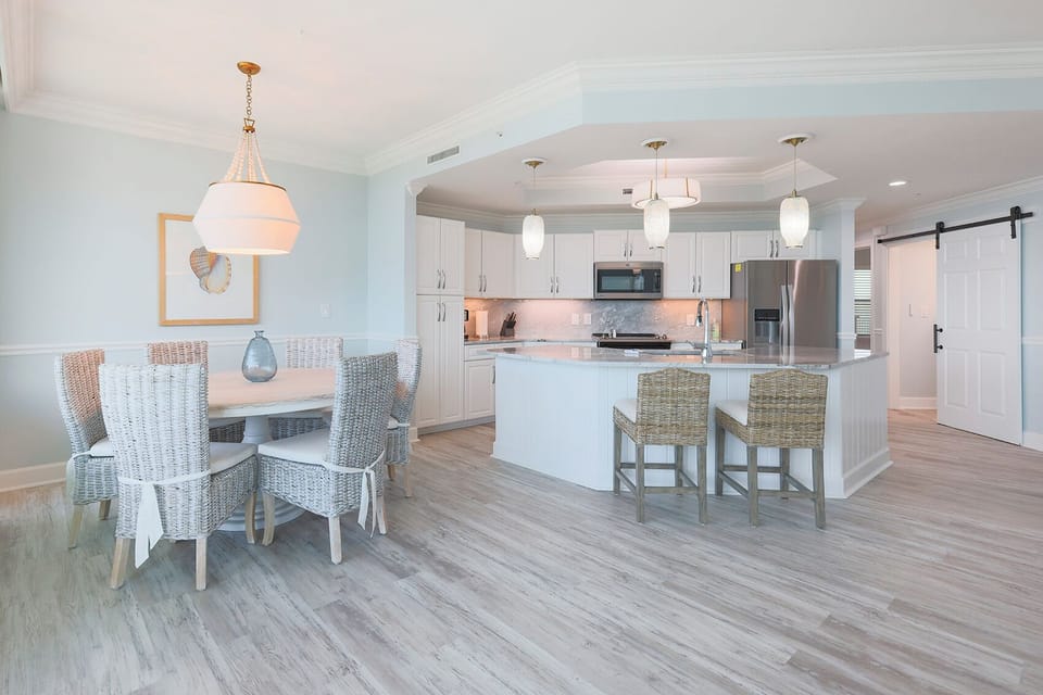 Savor a family meal or enjoy a fun game night with the coastal vibe and create lasting memories with loved ones