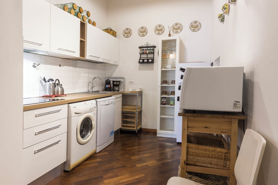 Superior Apartment, Balcony, River View | Private kitchen | Fridge, stovetop, cookware/dishes/utensils