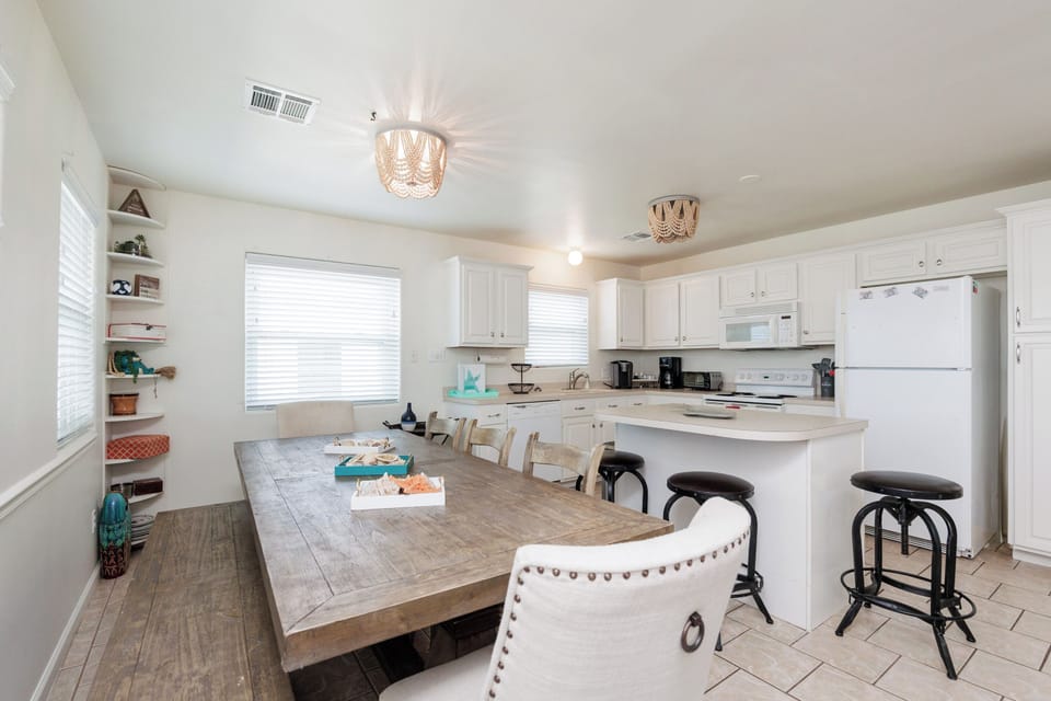 Play a game or do a puzzle in the dining room