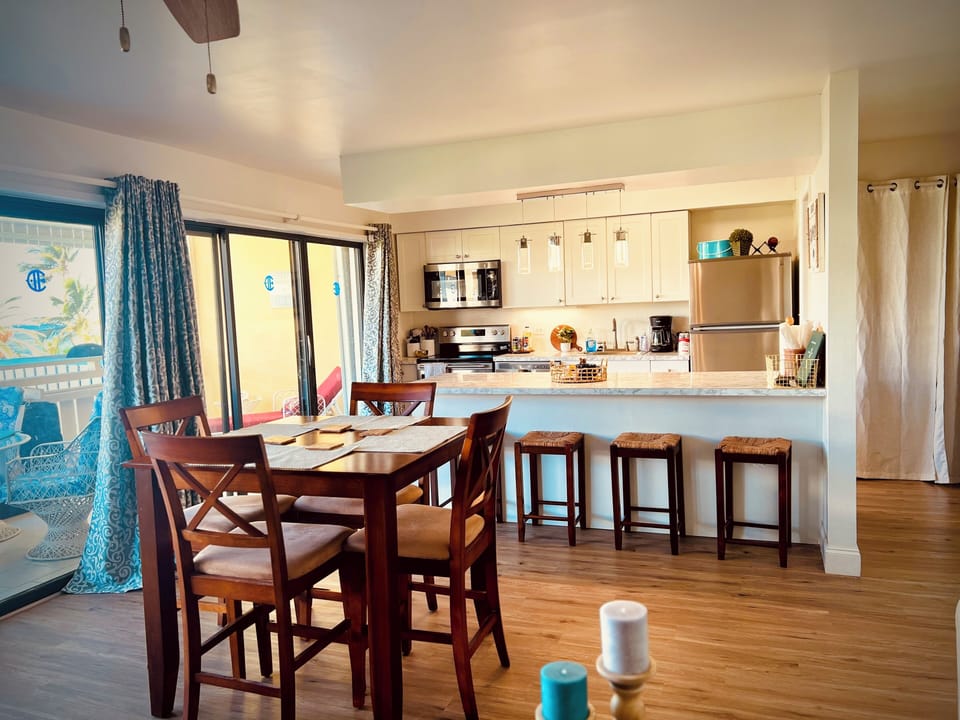 dining area and countertop