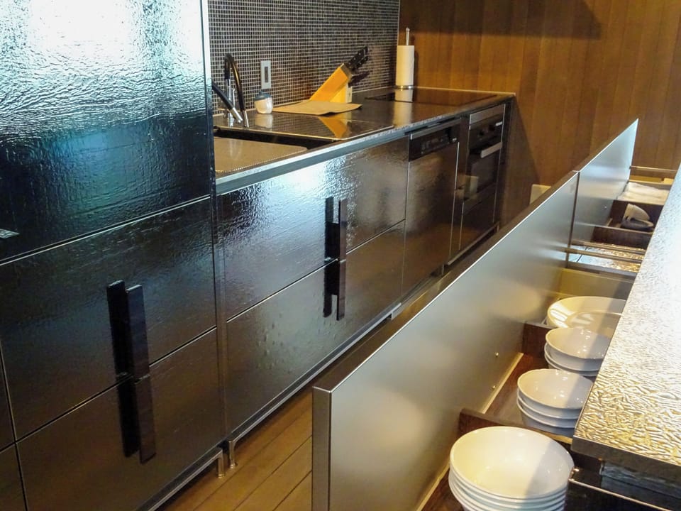 Deluxe Villa | Private kitchen | Coffee/tea maker, full-size fridge, microwave, oven