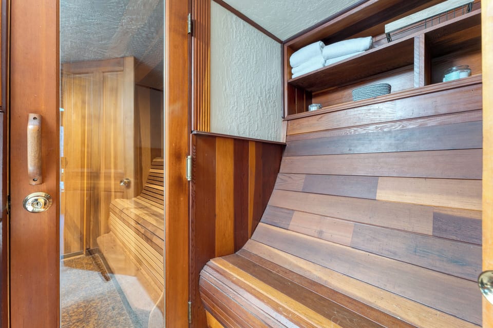 Private in-home sauna.