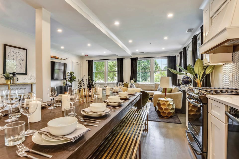 Dining and kitchen area