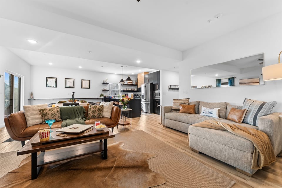 Plenty of comfy seating for everyone to gather around and play games, tell stories or watch a movie
