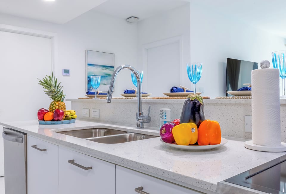 Cook comfortably in our fully equipped kitchen, perfect for long stays!